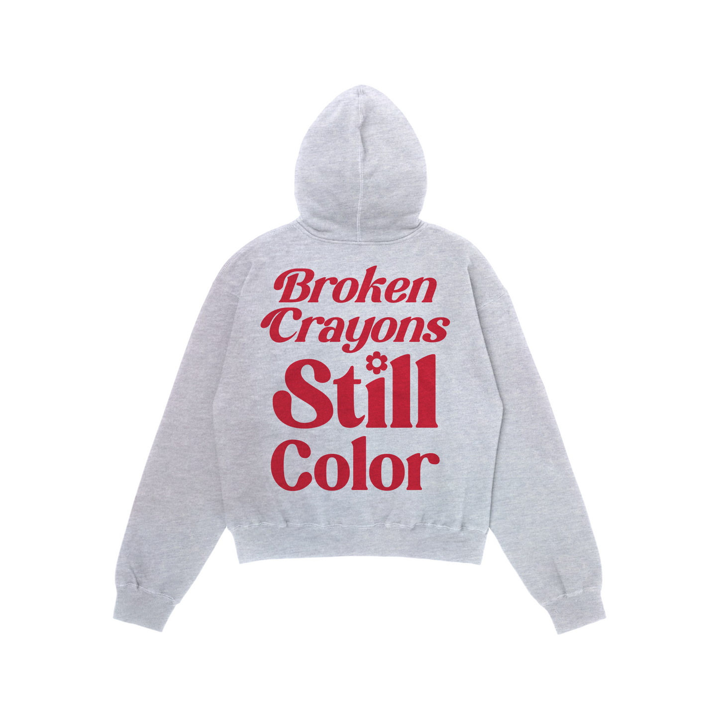 BROKEN CRAYONS HOODIE - ACID GRAY