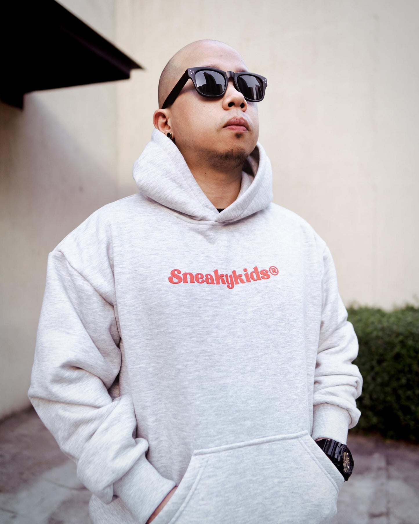 BROKEN CRAYONS HOODIE - ACID GRAY