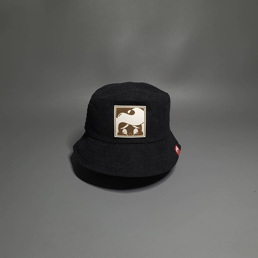 CORDUROY BUCKET HAT - BLACK
