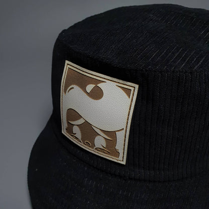 CORDUROY BUCKET HAT - BLACK